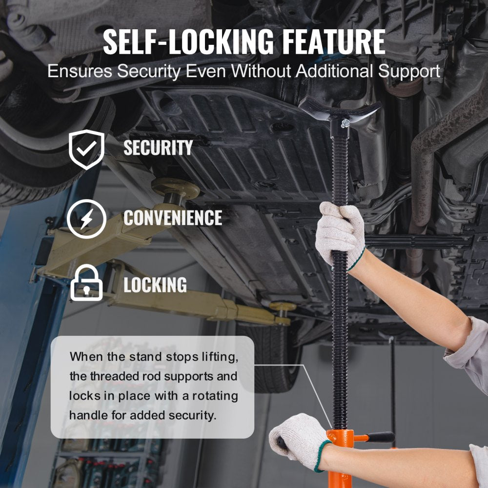 YJS-11 - Adjustable VEVOR Underhoist Support Stand, 52.8" to 76" Height