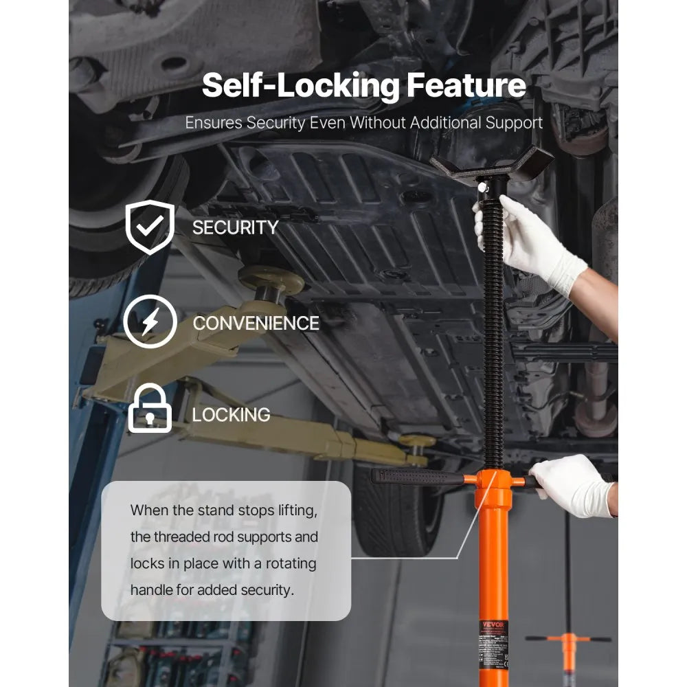 US075 - Durable Q235B Steel Hoist Stand 3/4 Ton, Height 52.8"-76"