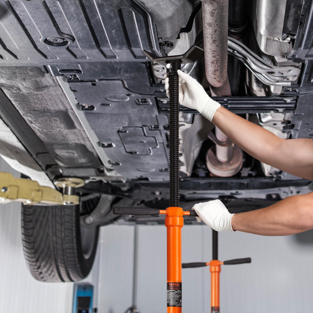 US075 - Durable Q235B Steel Hoist Stand 3/4 Ton, Height 52.8"-76"