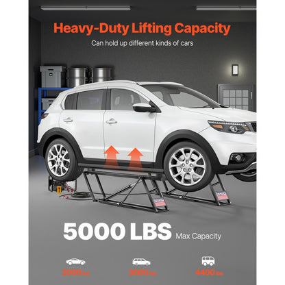 EZJG5000A - Portable Electric Car Lift 5000 lbs with 29.8" Max Height