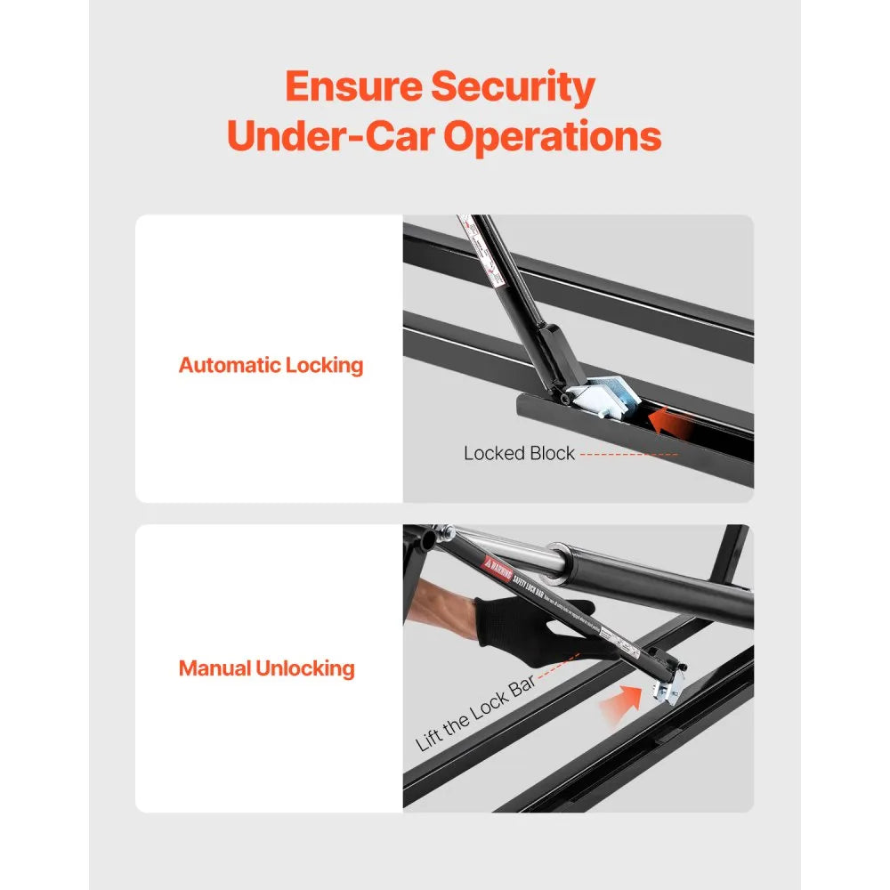 EZJG5000A - Portable Electric Car Lift 5000 lbs with 29.8" Max Height