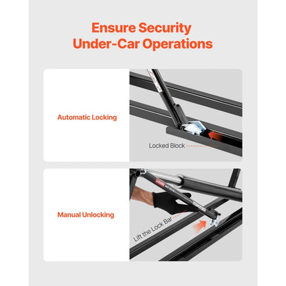 EZJG5000A - Portable Electric Car Lift 5000 lbs with 29.8" Max Height