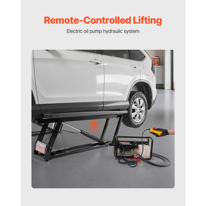 EZJG7000A - 29.4" Adjustable Car Lift, 7000 lbs Capacity with Remote