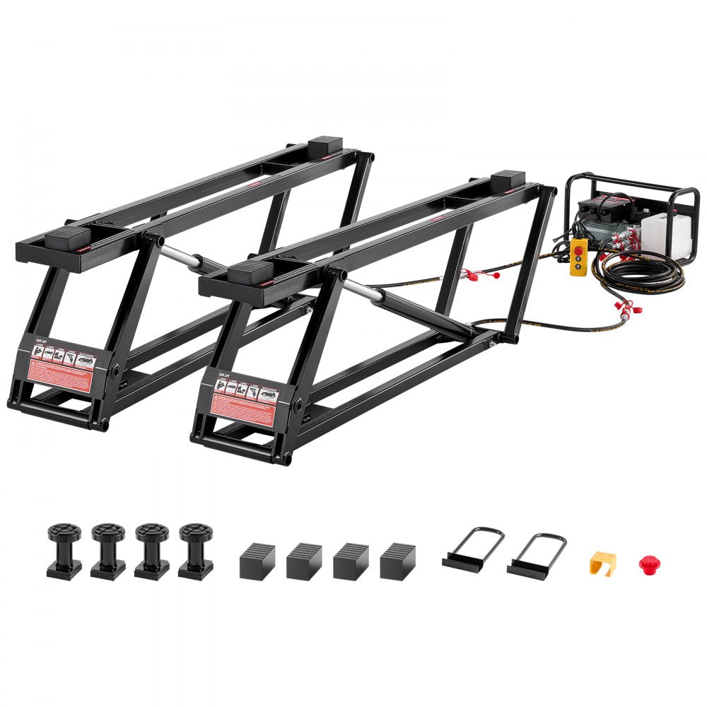 EZJG7000A - 29.4" Adjustable Car Lift, 7000 lbs Capacity with Remote