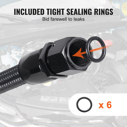 CPE-10AN-10ft - Durable 10AN Fuel Line Kit for High Pressure Performance