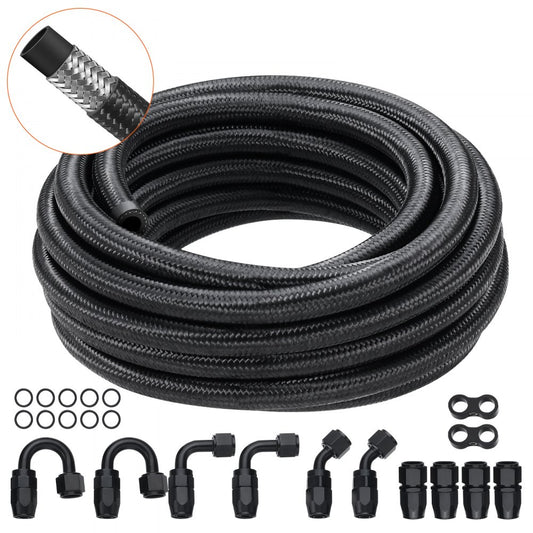 CPE-6AN-20ft - 20ft 6AN Stainless Steel Braided Fuel Line Kit