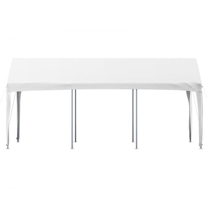 010680137919 - VEVOR 10x20 ft Adjustable Car Canopy with Heavy-Duty 3-Layer Cover