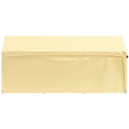 010331385442 - 10x20ft VEVOR Car Canopy with Adjustable Height & Weather Resistance