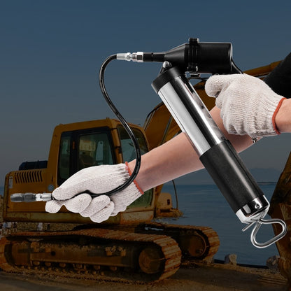 LD-801 - Pneumatic 6000 PSI Grease Gun with Flexible Hose and Couplers