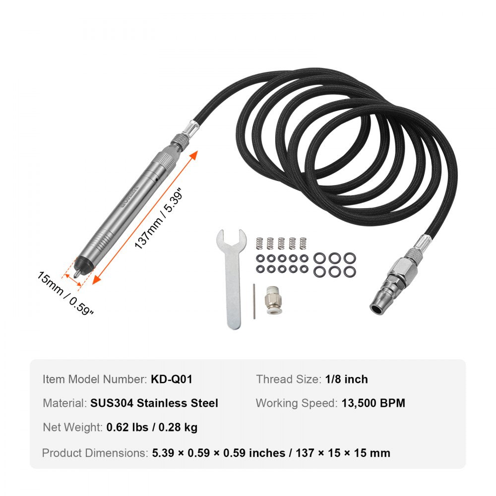 KD-Q01 - Lightweight Pneumatic Engraving Pen with 13,500 BPM Precision
