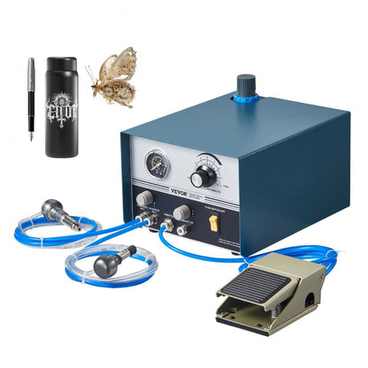 KD-Q102 - VEVOR 60W Pneumatic Engraver with Adjustable 1200-6000 RPM