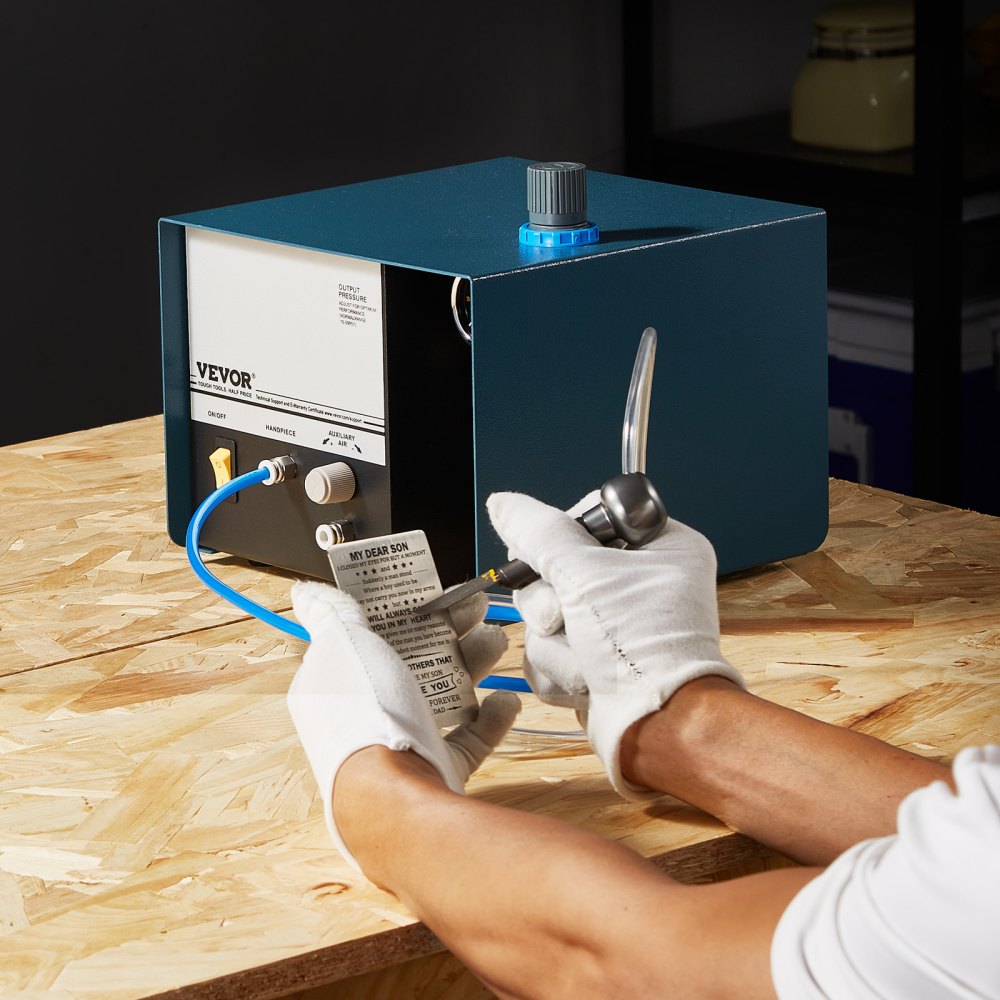 KD-Q101 - Compact 60W Pneumatic Engraver with Foot Pedal Control
