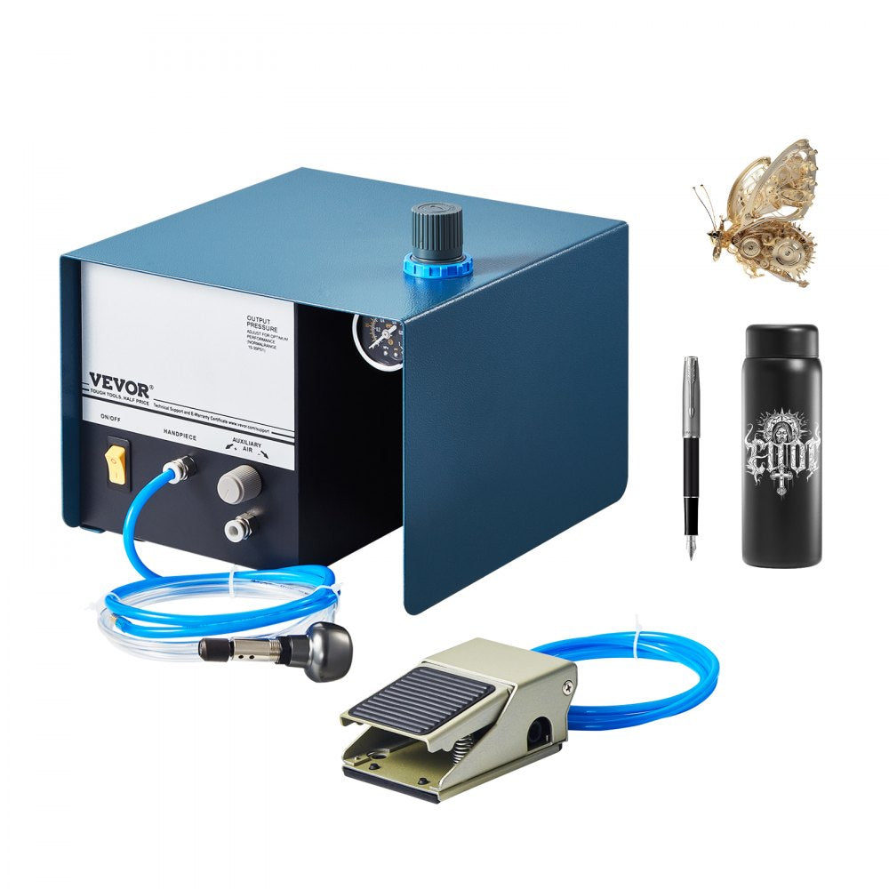KD-Q101 - Compact 60W Pneumatic Engraver with Foot Pedal Control