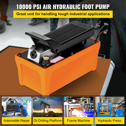 010886091301 - High-Pressure Hydraulic Foot Pump for Auto Body, Hands-Free Function