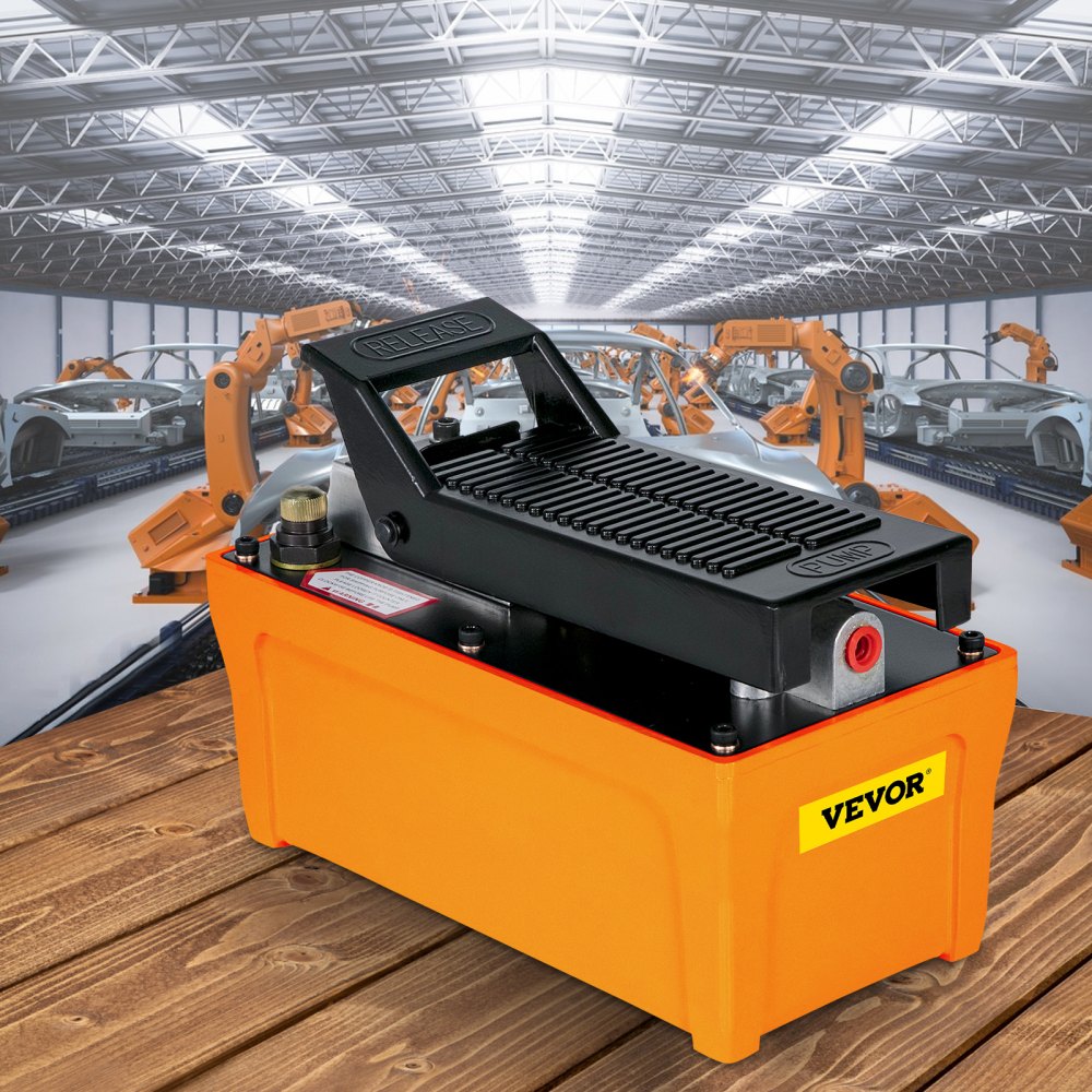 010886091301 - High-Pressure Hydraulic Foot Pump for Auto Body, Hands-Free Function