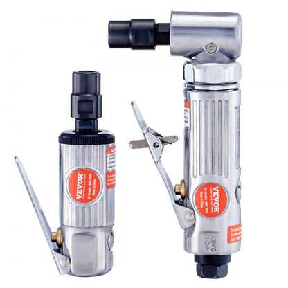 WFG-1015+WFG-1010 - Heavy-Duty Air Die Grinder Kit with 10 Tungsten Burrs