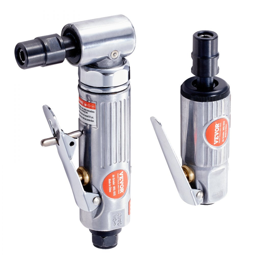 WFG-1015+WFG-1010 - Heavy-Duty Air Die Grinder Kit with 10 Tungsten Burrs