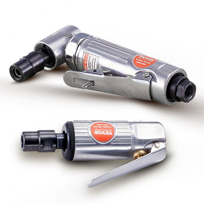 WFG-1015+WFG-1010 - Heavy-Duty Air Die Grinder Kit with 10 Tungsten Burrs