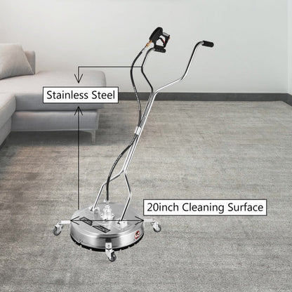 010556262612 - Premium 20" Stainless Steel Surface Cleaner for Pressure Washers
