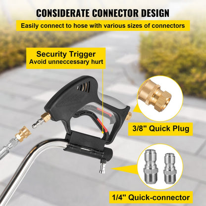 VV-SWC-21 - Stainless Steel Pressure Washer Surface Cleaner with Wheels