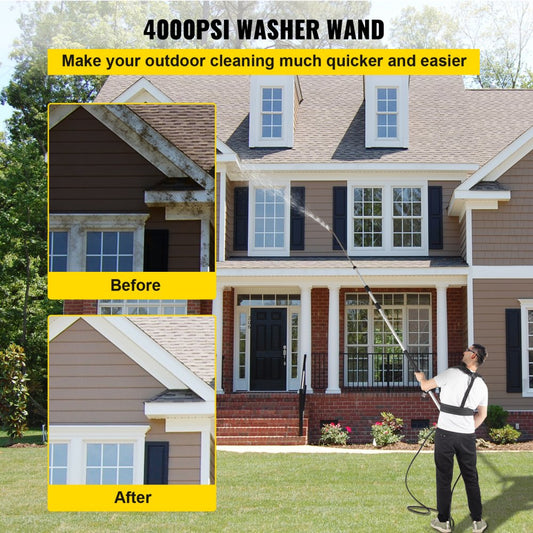VV-TWW-18 - 18ft Telescoping Pressure Washer Wand with 5 Spray Nozzles