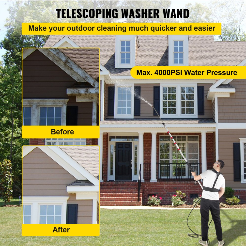 VV-TWW-20 - Lightweight Telescoping Wand for High-Efficiency Outdoor Cleaning