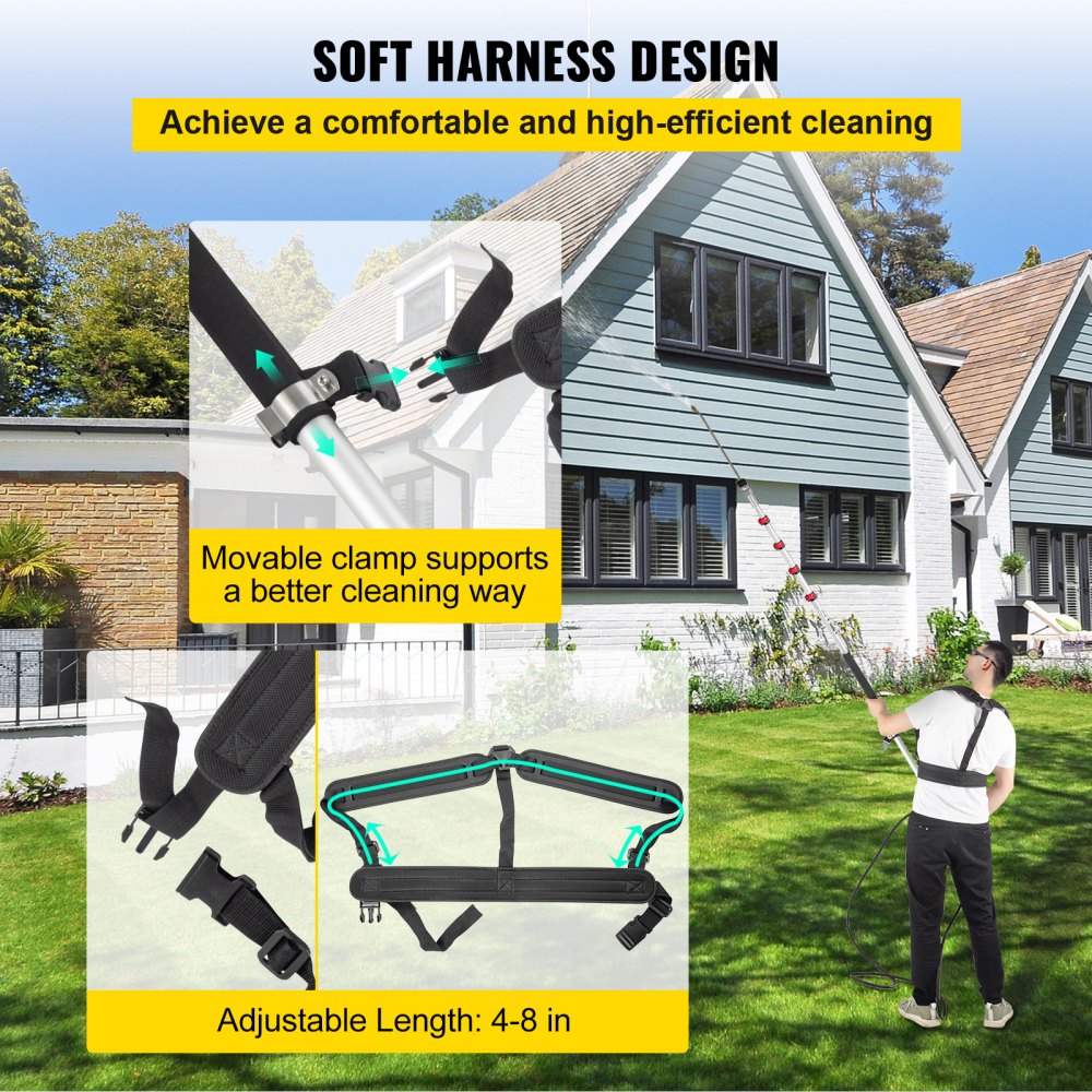 VV-TWW-20 - Lightweight Telescoping Wand for High-Efficiency Outdoor Cleaning