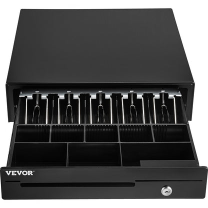 ECD-4102 - 16" VEVOR Cash Drawer with 5 Bill Compartments & 8 Coin Trays