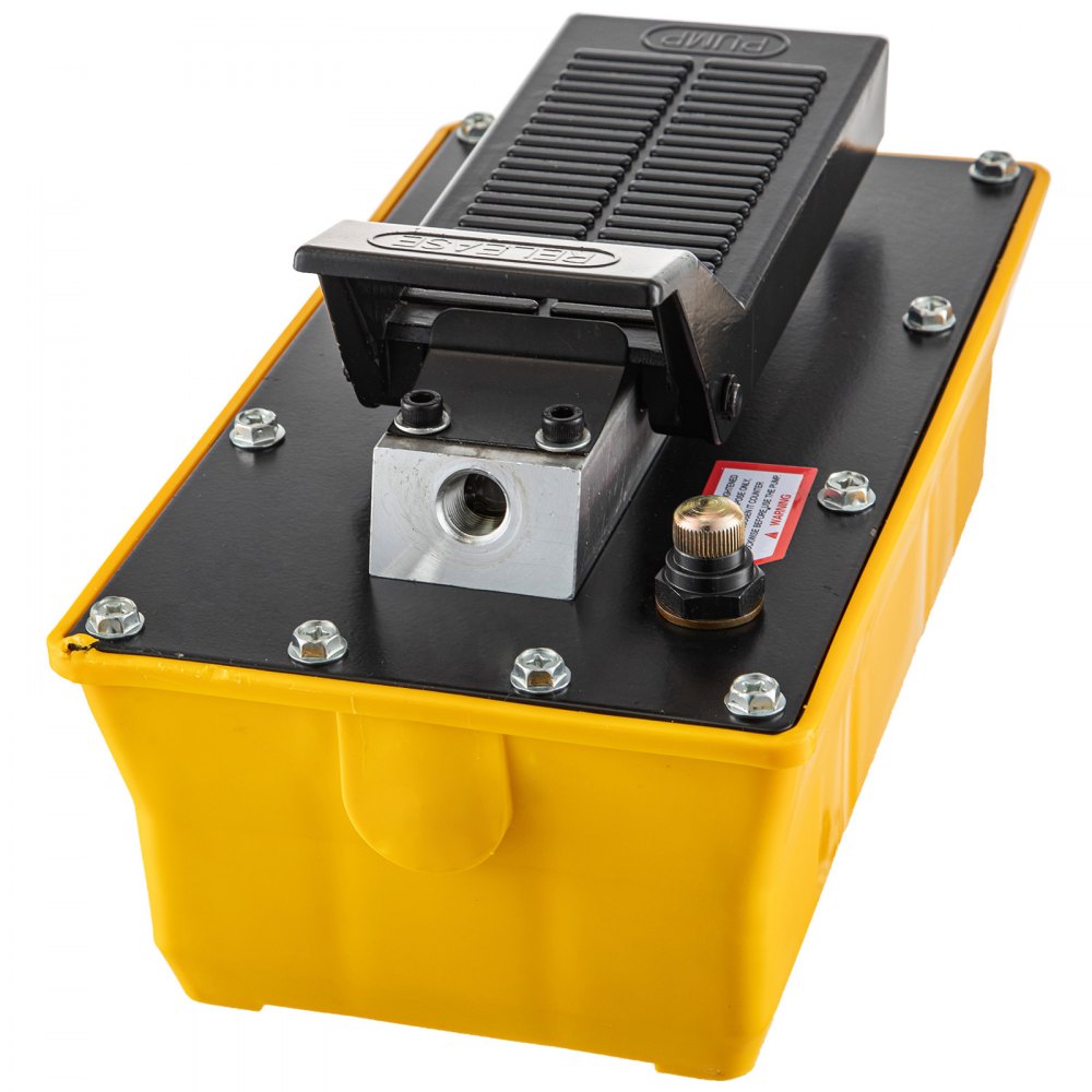 NAP001 - Compact Air Hydraulic Foot Pump for Auto Body Shop, 10,000 PSI