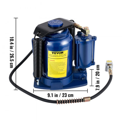 QJD-32B - 32 Ton Dual Operation Air Hydraulic Bottle Jack