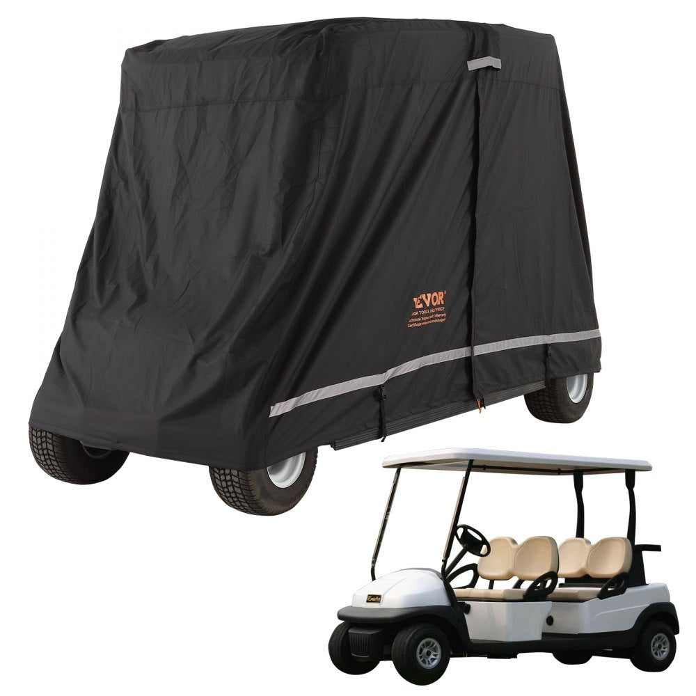 COV-21 - Waterproof 4-Passenger Golf Cart Cover with Zippered Access