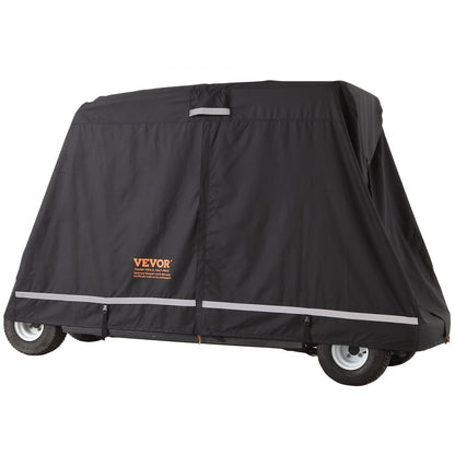 COV-21 - Waterproof 4-Passenger Golf Cart Cover with Zippered Access