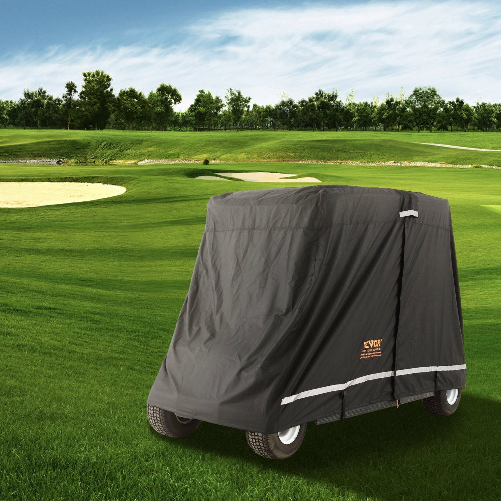 COV-20 - Waterproof 4-Person Golf Cart Cover with Zippered Access