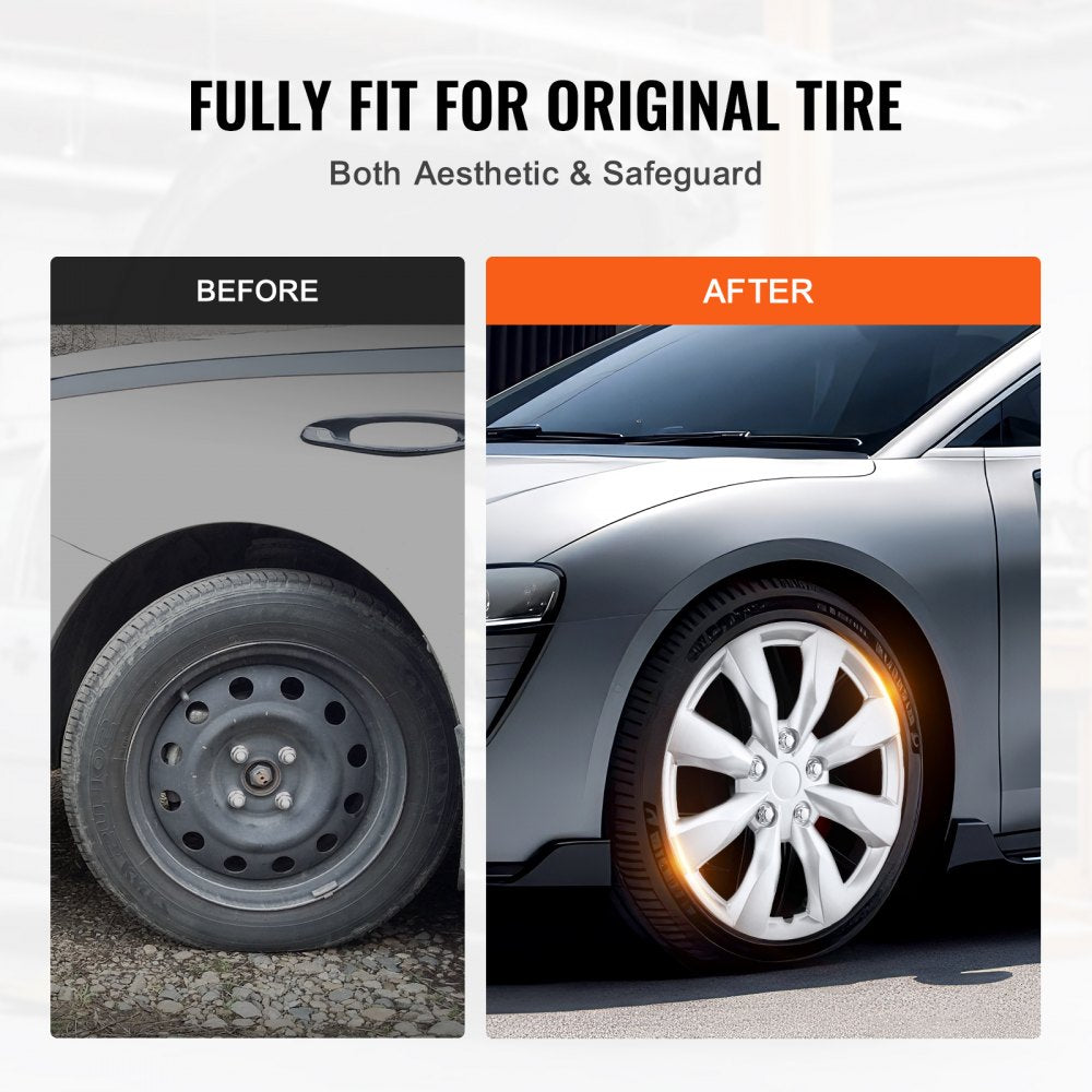 010524117809 - Durable ABS+PC 16-Inch Hubcaps for Stylish Tire Protection