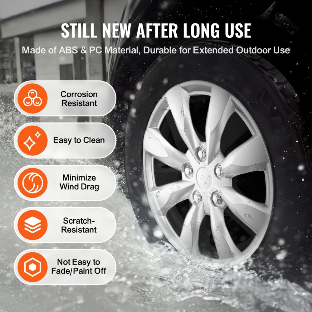 010524117809 - Durable ABS+PC 16-Inch Hubcaps for Stylish Tire Protection