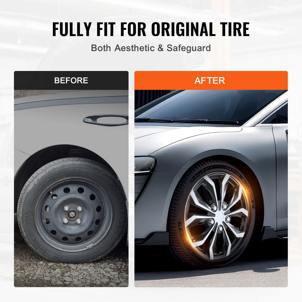 010251360221 - Durable 15" ABS Hubcaps Set for Stylish Wheel Protection