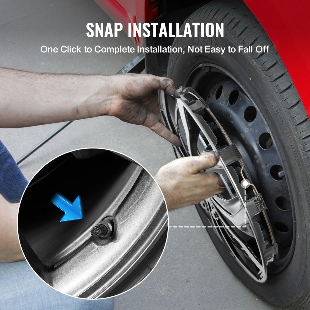 010956431452 - Durable 16" Hubcaps for Stylish Tire Protection and Easy Fit