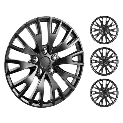 010246661617 - Durable 16" ABS+PC Hubcaps Set for Stylish Wheel Protection