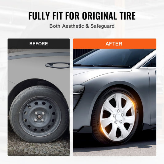 010239505692 - Durable 16" ABS+PC Hubcaps for All-Weather Protection