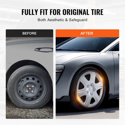 010630325839 - R15 Clip-On Hubcaps with Multi-Spoke Design for Durability