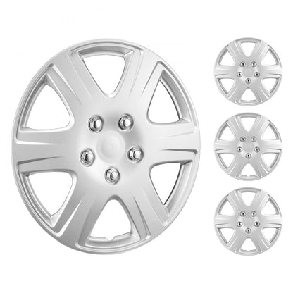 010630325839 - R15 Clip-On Hubcaps with Multi-Spoke Design for Durability