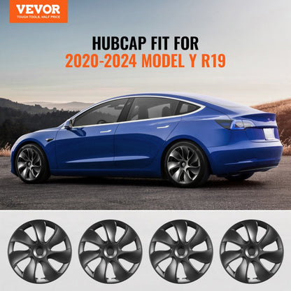 010869223208 - 19" Durable ABS Hubcaps for Tesla Model Y with Stylish Design