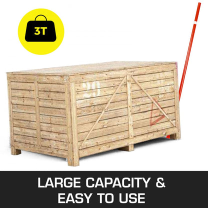 010459087444 - 6FT Steel Pry Lever Bar, 6600lb Capacity, Heavy Duty Design