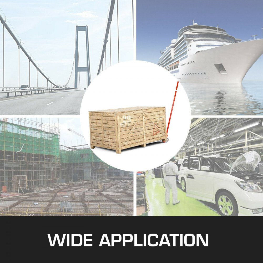 010459087444 - 6FT Steel Pry Lever Bar, 6600lb Capacity, Heavy Duty Design