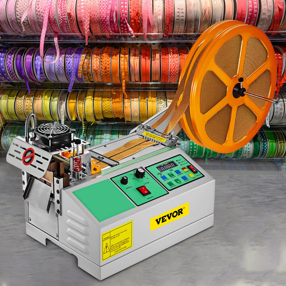 010767226286 - VEVOR 500W Automatic Tape Cutter for Hot/Cold Cutting