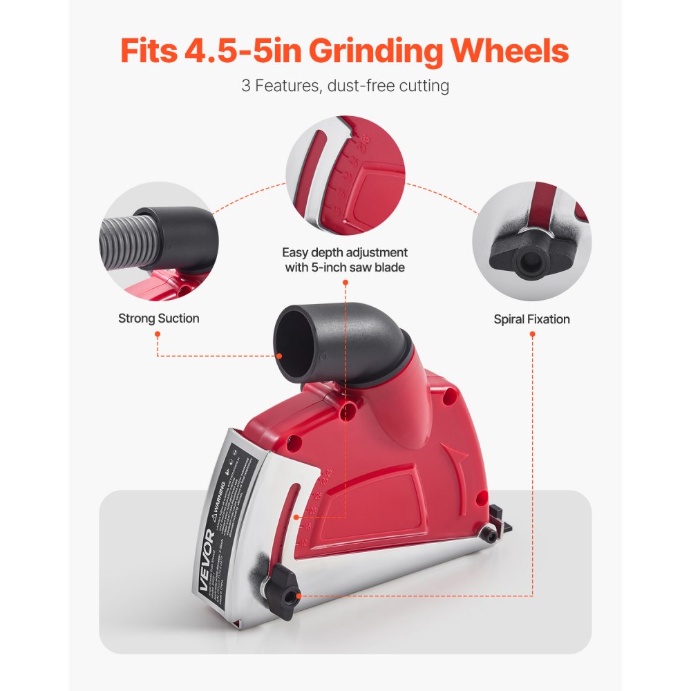 AG22-1 - Adjustable Dust Shroud for Angle Grinders 0-32mm Depth