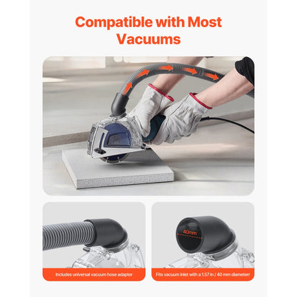 AG22 - Adjustable Depth Dust Shroud for 4-5" Angle Grinders