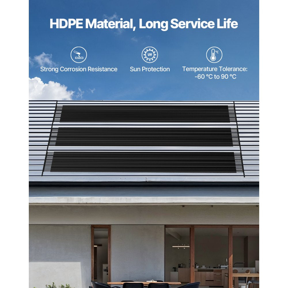 28041BX - Durable 4x24 ft Solar Pool Heater for All Pool Types