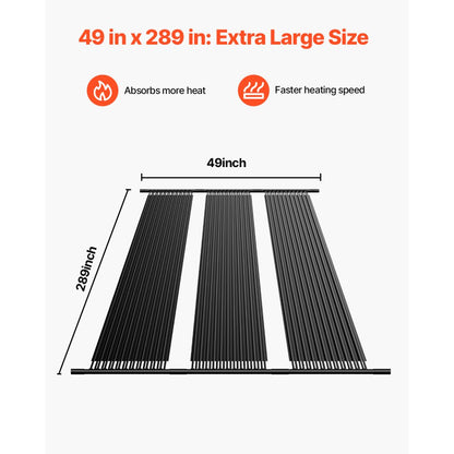 28041BX - Durable 4x24 ft Solar Pool Heater for All Pool Types