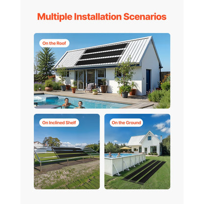 28041BX - Durable 4x24 ft Solar Pool Heater for All Pool Types